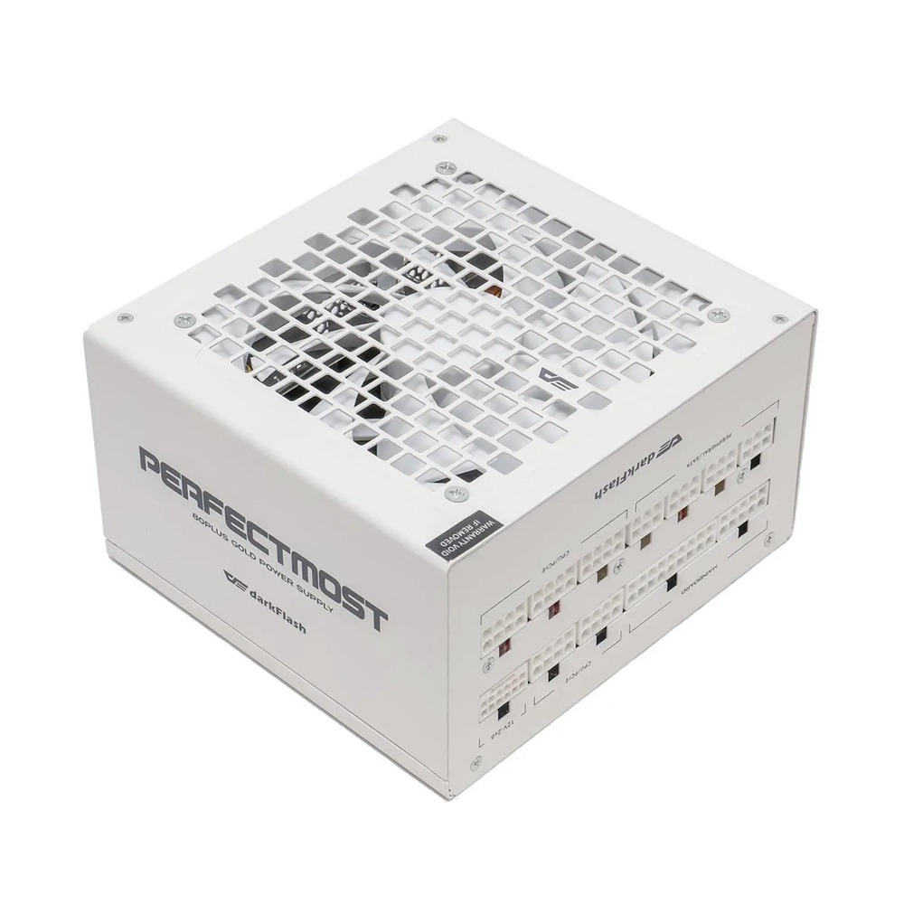 [PMT1250A3-WHITE] DarkFlash PMT1250 80 Plus Gold Fully Modular 1250W ATX 3.1 & PCIe 5.1 Power Supply - White