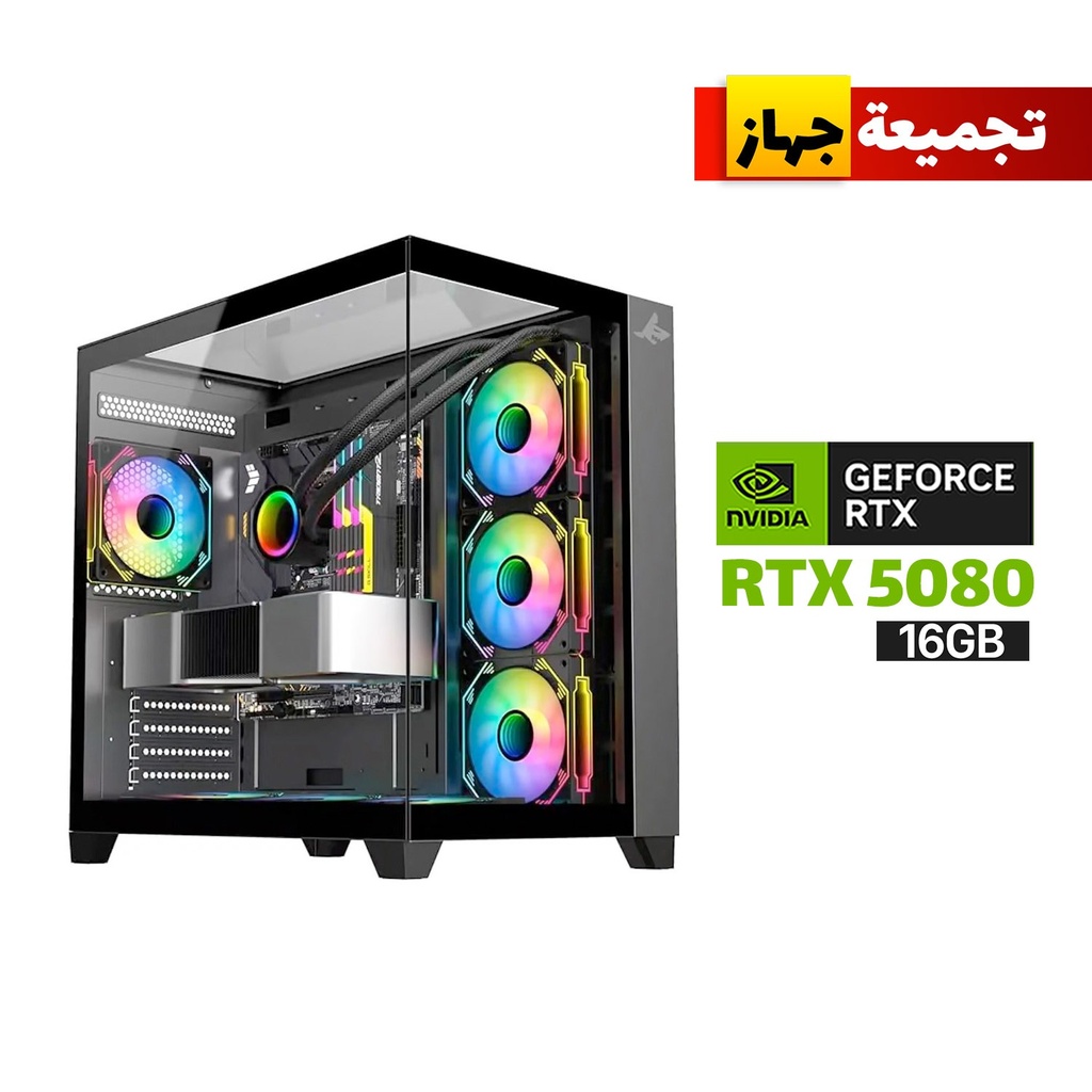 [GX700-B-GPC] Gaming PC Ultra 7 265K CPU, Asus Prime Z890-P Wi-Fi, 32GB D5 Ram (6000MHz), 2TB NVMe GEN-4 SSD (6000), RTX 5080 16GB VGA, L360 Liquid Cooler, SilverStone Triton 1000 WATT PSU GOLD, Sharx Profin GX700 Case 7x ARGB Fans, Windows 11 Pro (License)