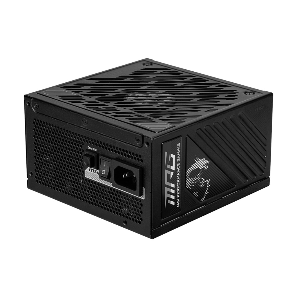 [306-7ZPFY18-CE0] MSI MPG A1000GS 80PLUS Gold 1000W Cybenetic Gold ATX 3.1 PCIe 5.1 Ready Power Supply