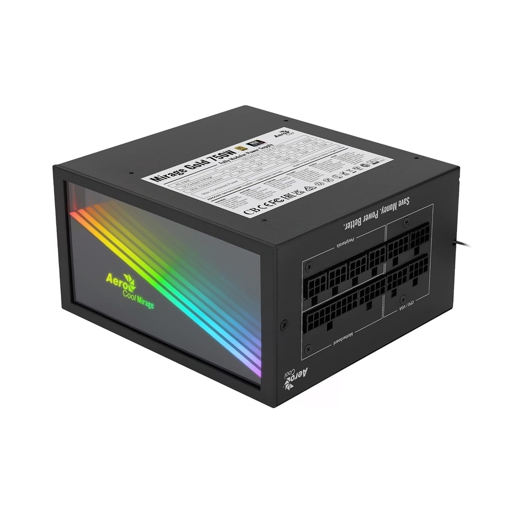 [MIRAGE] Aerocool Mirage Gold 750W 80PLUS GOLD Fully Modular Power Supply