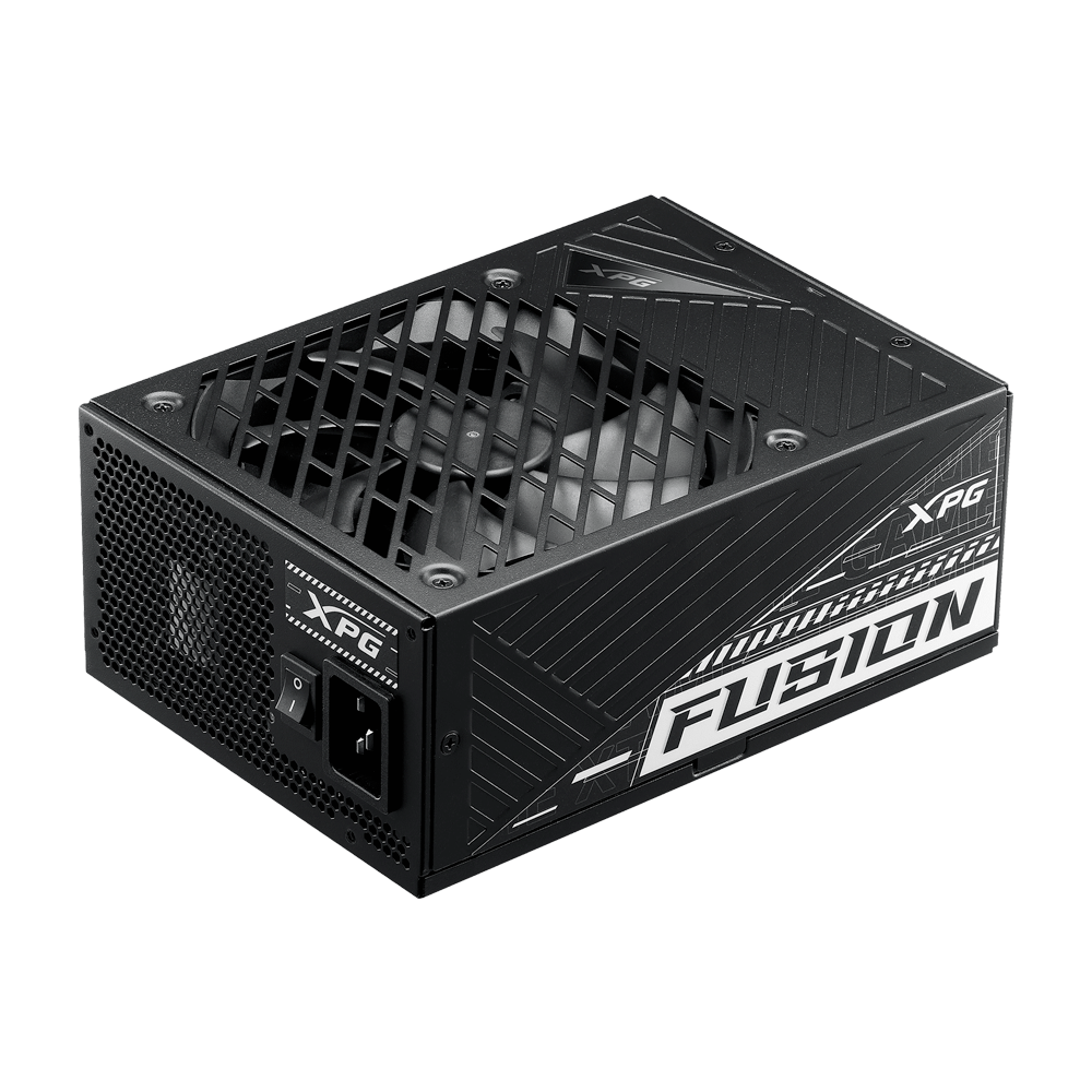 [FUSION1600P-BKCGB] XPG FUSION 1600W 80 Plus TITANIUM PCIE 5 & ATX 3.0 Power Supply - Full Modular - 100% Japanese Capacitors