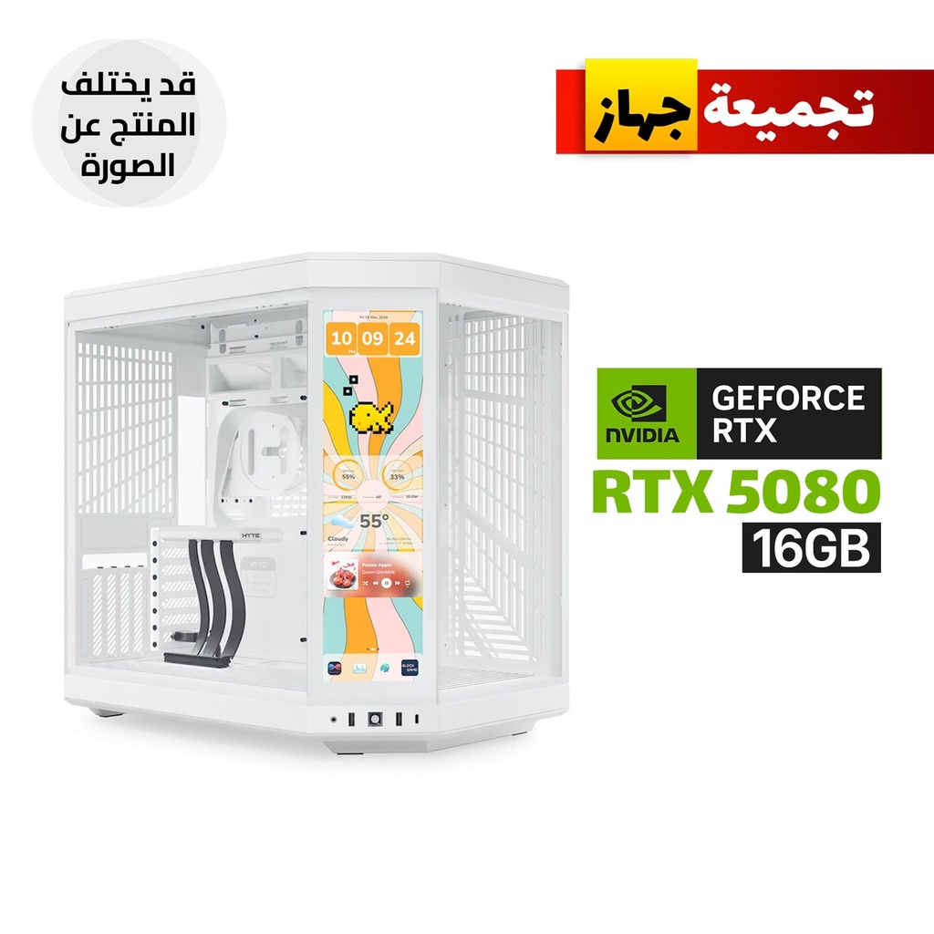 [CS-HYTE-Y70TI-WW-GPC3] Intel Ultra 9-285K,Asus Rog Strix Z890-A WIFI,Kingston 64GB D5 RAM,2TB Gen-5 NVMe, RTX 5080 16GB, ASUS ROG III STRIX LC 360 Wht,ASUS TUF 1000W GOLD PSU,HYTE Y70 Touch Infinite Display Mid Tower Whit,ASUS TUF 6X Fans,Win11 Pro (License)