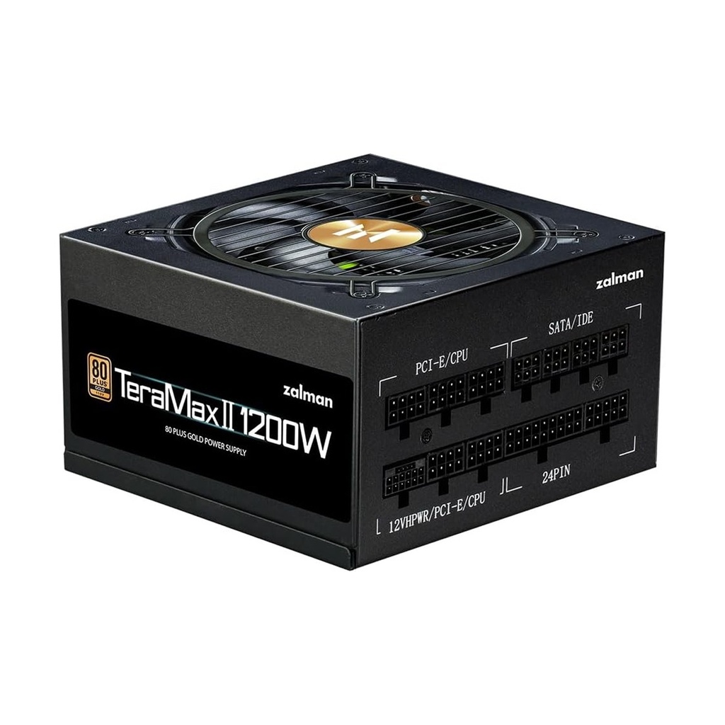 [ZM1200-TMX2] Zalman Tera Max II 1200W 80 Plus Gold ATX 3.0 PCIe 5.0 Power Supply - Black