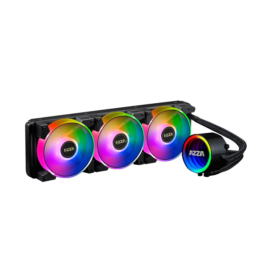 [LCAZ-360C-ARGB] AZZA Galeforce 360mm ARGB CPU Liquid Cooler - Black