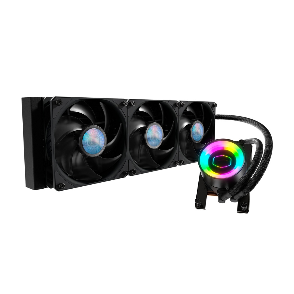 [MLX-D36M-A18PK-T1] CoolerMaster MasterLiquid ML360 Mirror TR4 3rd Gen Dual Pump With Infinite Mirror ARGB Lighting