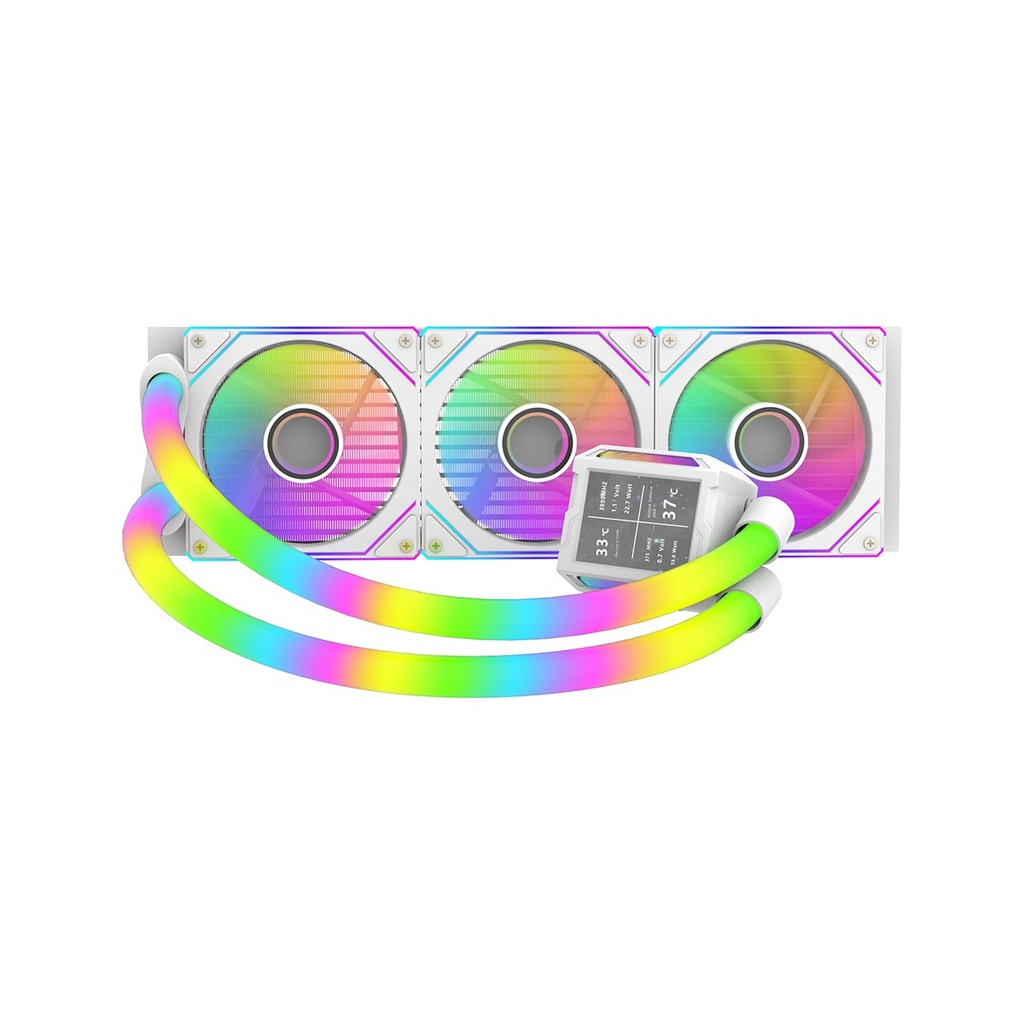 [P360LRT-W] Sharx Profin P360LRT 360mm ARGB Liquid CPU Cooler - White