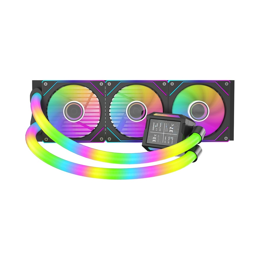 [P360LRT-B] Sharx Profin P360LRT 360mm ARGB Liquid CPU Cooler - Black