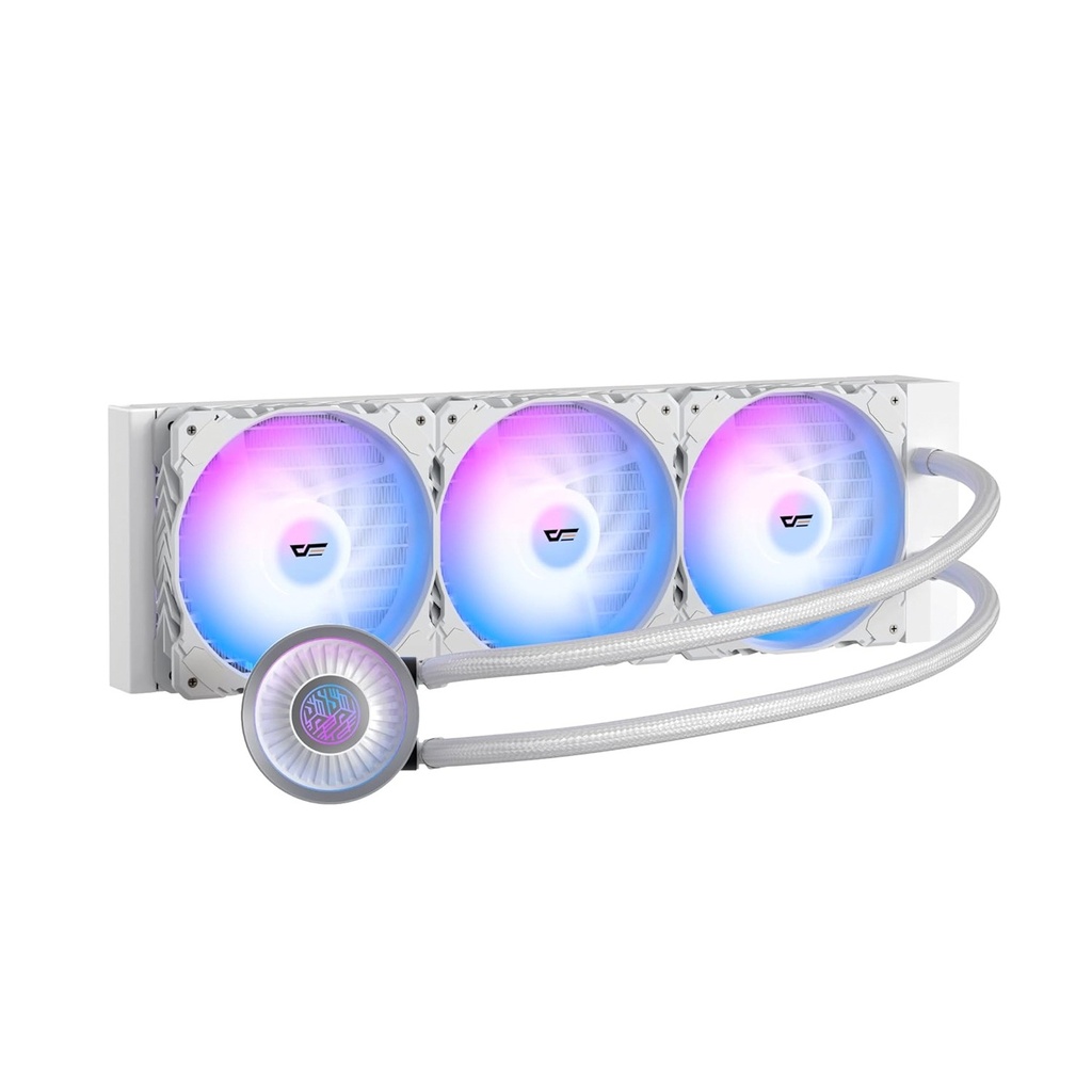 [DN-360-WHT] DarkFlash Nebula DN-360 All-In-One RGB 360MM Liquid Cooler - White