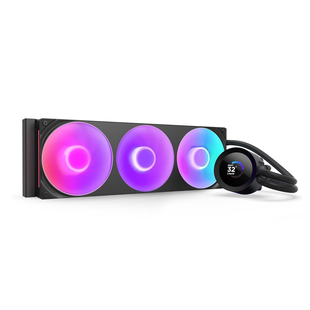 [RL-KR360-B2] NZXT Kraken Plus 360mm Liquid Cooler With 1.54" LCD Display - Black