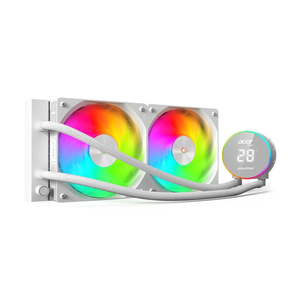 [AC240YN-W] Acer AC240YN ARGB 240mm High Performance Liquid CPU Cooler - White