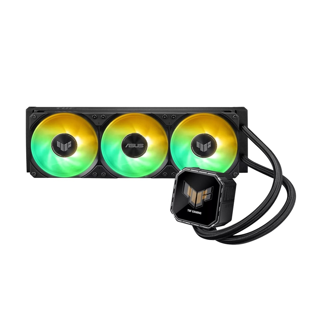 [90RC01A1-B0EAY0] Asus Tuf Gaming LC III 360 ARGB LCD CPU Liquid Cooler - 2.8" LCD for Hardware Monitoring, Custom GIFs and MP4 Video Clips - Black | 90RC01A1-B0EAY0