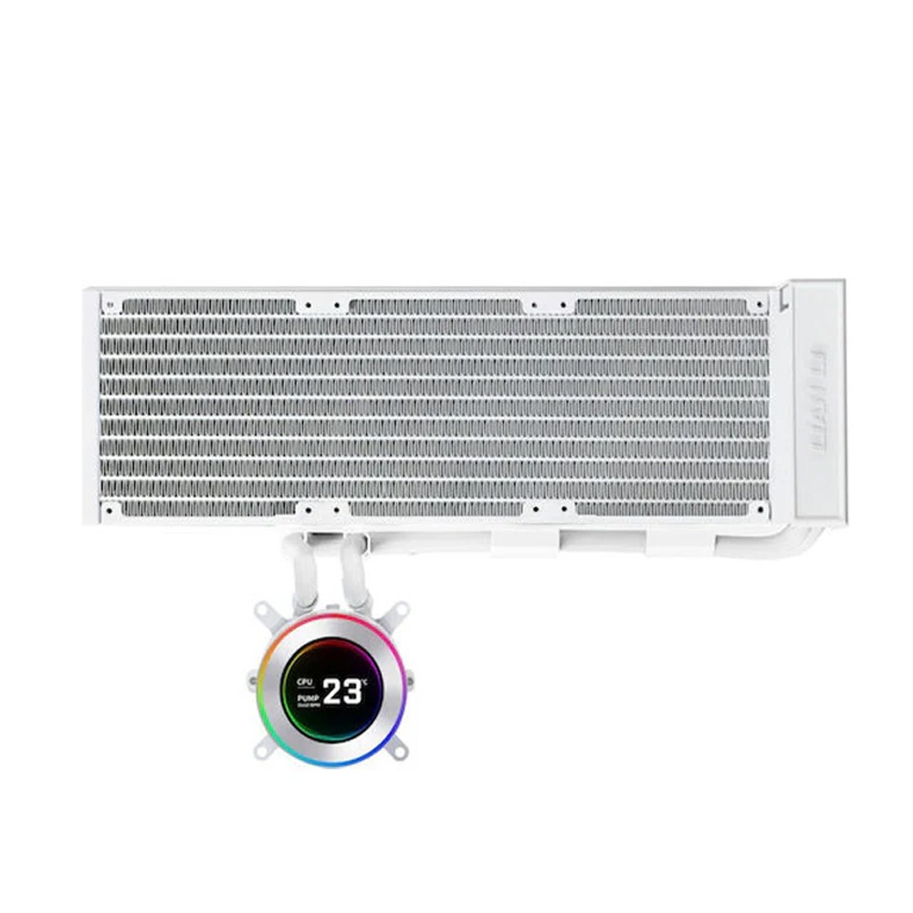 [G89.GHS2LCD36W.00] Lian Li Hydro-Shift II LCD-C 360mm Fanless CPU Cooler with 2.1" IPS LCD Screen - White