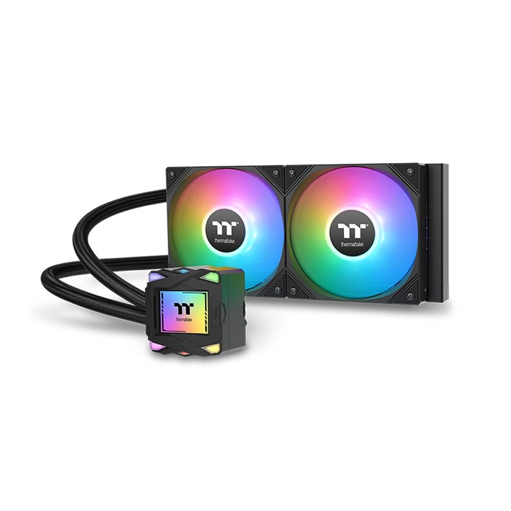 [CL-W457-PL12SW-A] Thermaltake LA240 ARGB Sync AIO Liquid CPU Cooler, 240mm Radiator - Black