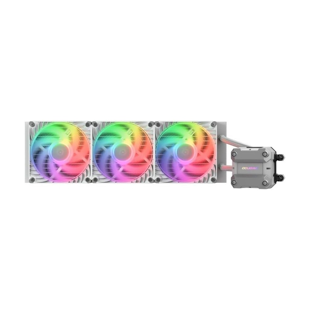 [CGR-PSDUTRGB-W-360] Cougar Poseidon Ultra ARGB 360MM All-In-One CPU Liquid Cooler with Improved Cooling and Quiet Performance - White