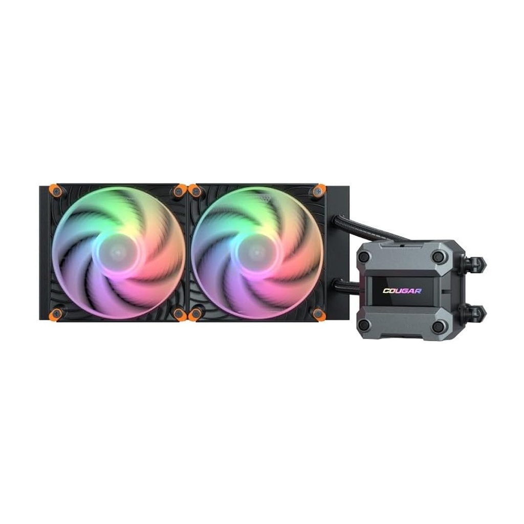 [CGR-PSDUTRGB-B-240] Cougar Poseidon Ultra ARGB 240MM All-In-One CPU Liquid Cooler with Improved Cooling and Quiet Performance - Black