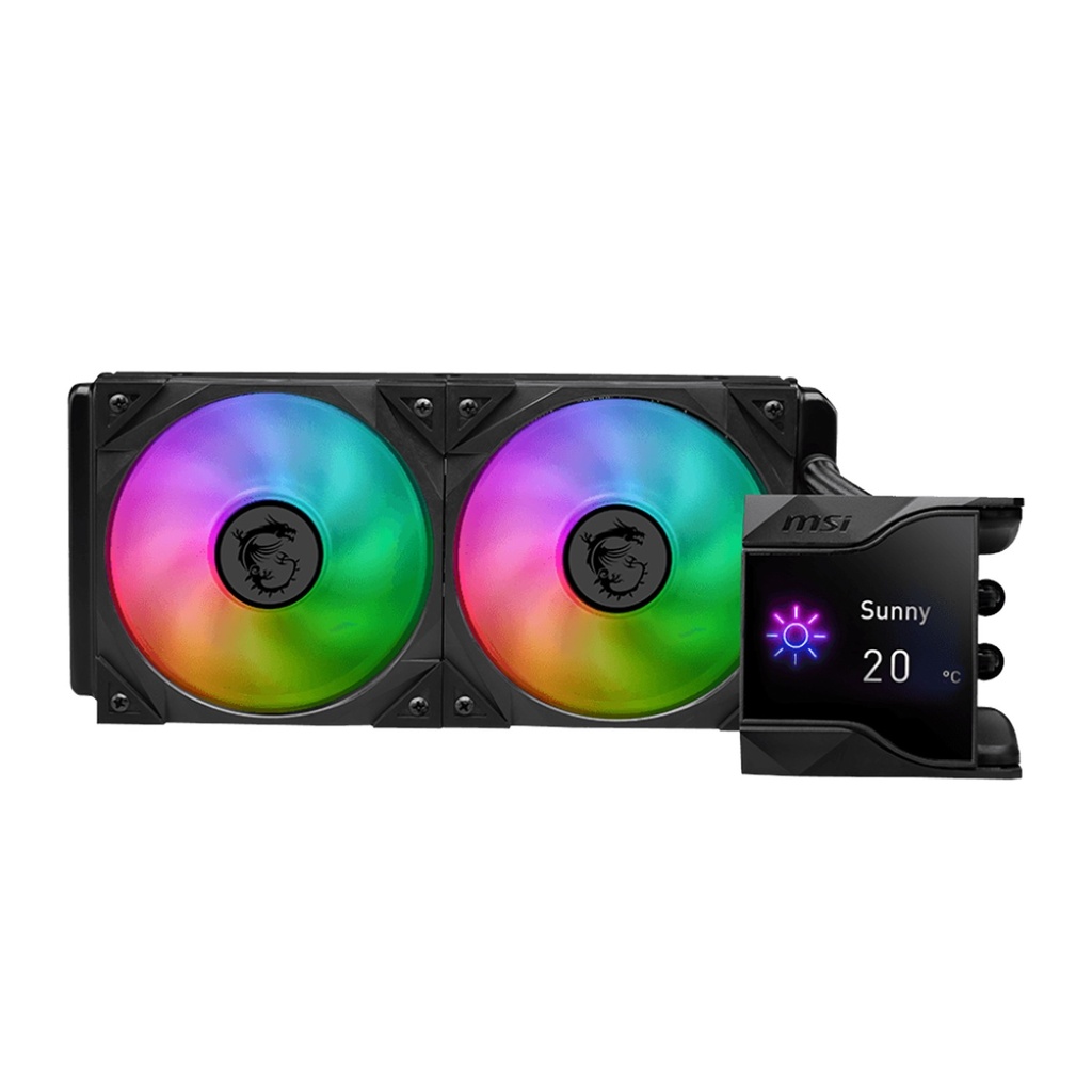 [936-6A1611-005] MSI MPG Core Liquid D240 2.4" Customizable IPS Display 240MM CPU Liquid Cooler - Black