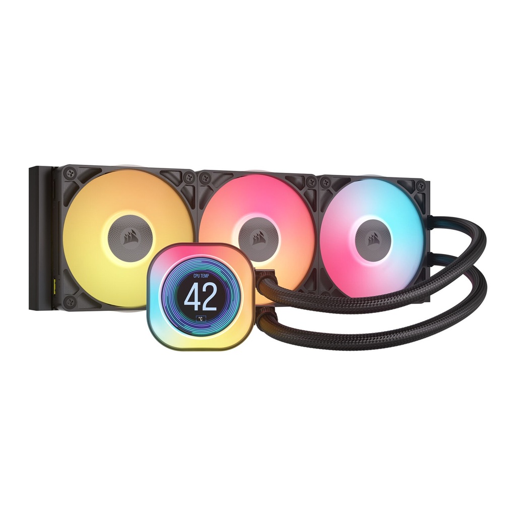 [CW-9061023-WW] Corsair iCUE Link Titan 360 RX LCD RGB Extreme Performance 360mm Liquid CPU Cooler - Black