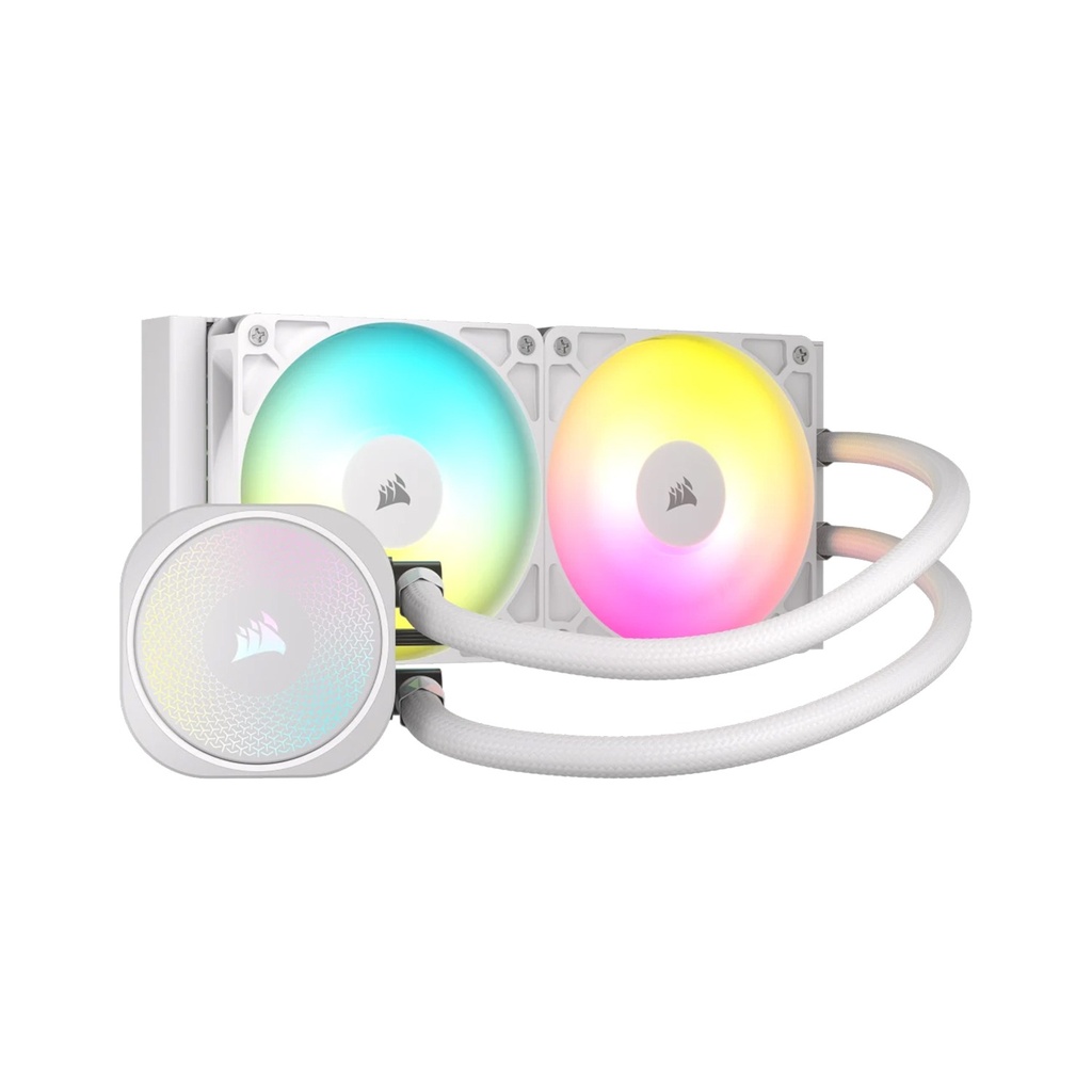 [CW-9060094-WW] Corsair Nautilus 240 RS ARGB Performance 240mm Liquid CPU Cooler - White