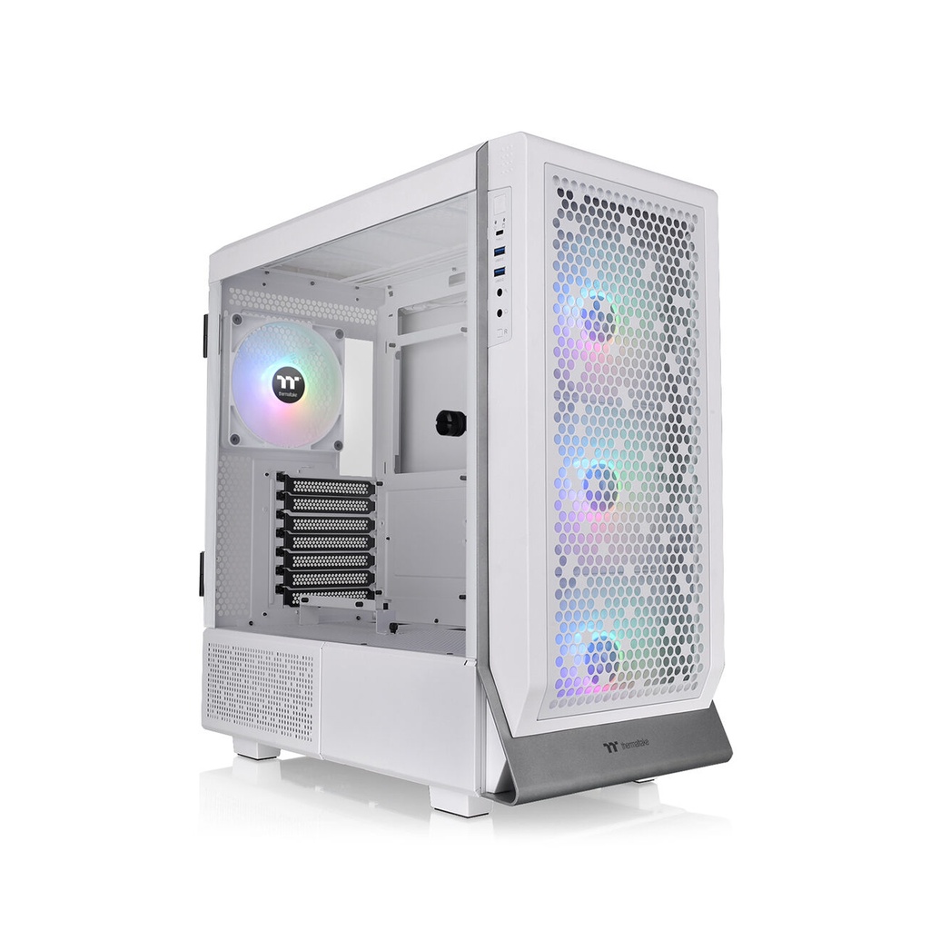 [CA-1X5-00M6WN-00] Thermaltake Ceres 500 TG ATX Mid Tower Tempered Glass Side Panel Case With 4 ARGB Fans - Snow White