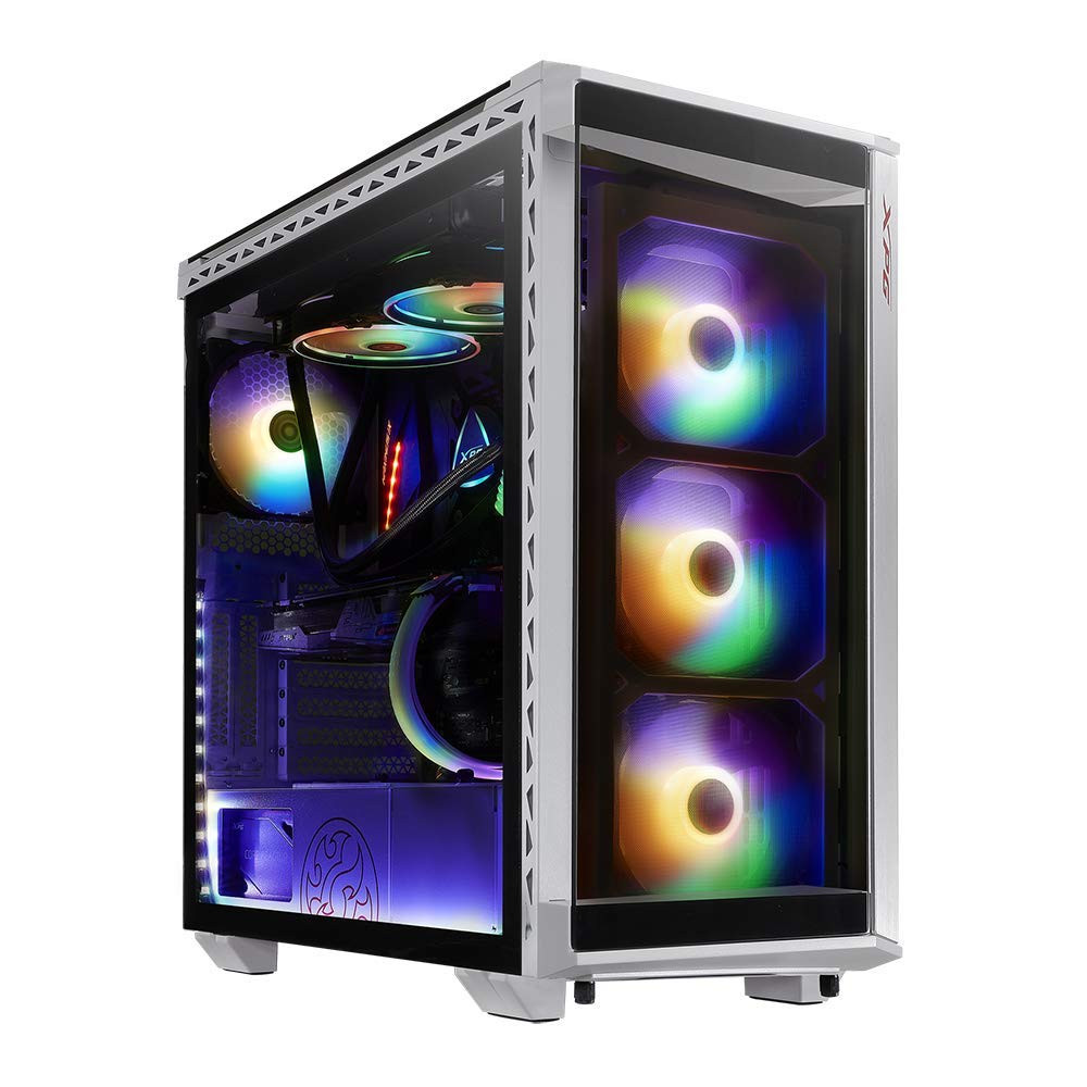 [BATTLECRUISER-WHCWW] XPG BATTLECRUISER Super Mid-Tower 4-Side Tempered Glass Case with 4 RGB Fans - White