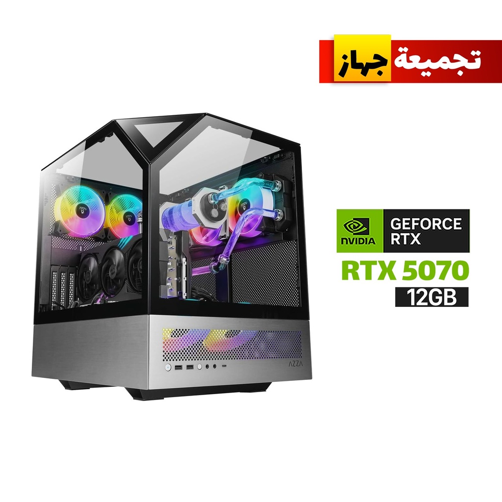 [CSAZ-810-CGPC] Gaming PC i7-14700K Processor,ASUS PRIME Z790-P WIFI Motherboard,32GB D5 RAM (6000),2TB NVME SSD (6000), RTX 5070 12GB VGA,ASUS PRIME 750 WATT GOLD PSU,ASUS PRIME L360 Liquid Cooler,AZZA Sanctum Unlimited Towers ATX Case,Win 11 Pro (License)