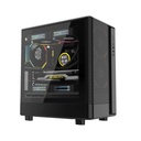 Darkflash DB330M M-ATX Fornt & Left Side Tempered Glass Panel Case With 3 ARGB Fans - Black