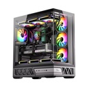 Twisted Minds Dominator Series ATX Mid Tower Gaming Case - Black (7 ARGB Fans Included)